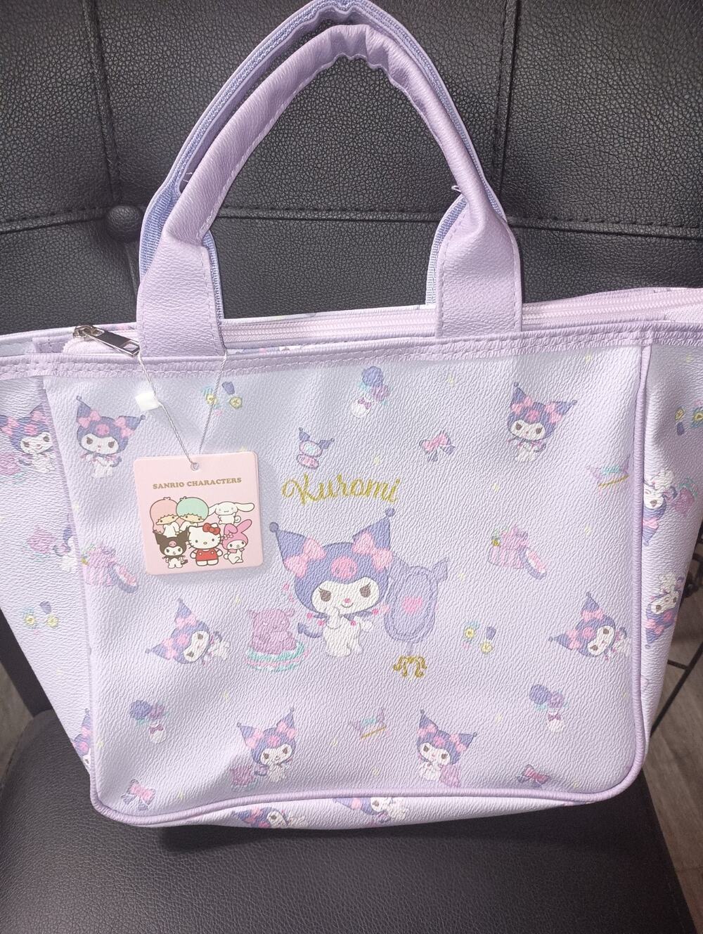 Sanrio Kuromi Purple Lavender Purse Bag NWT Kawaii Shoulder Tote Handbag Gift